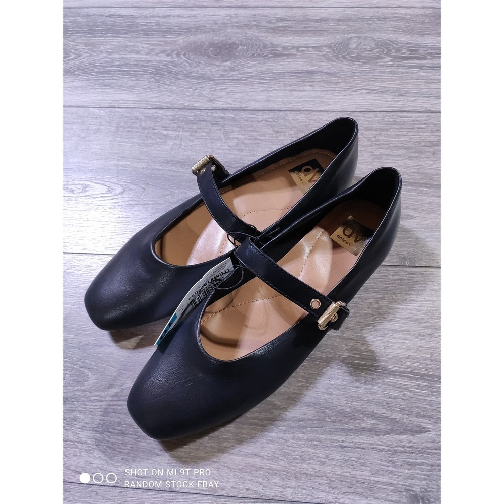 DOLCE VITA Shoes Adult Size 10 Black Mauryce Buckle Flats Womens